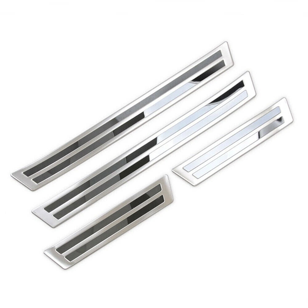 Outer Door Sill Scuff Plate Cover Trim for Mazda CX-5 2017-2021 (4 x Steel)
