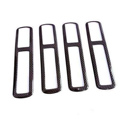 Carbon Fiber Seat Air Vent Outlet Cover Trim for Toyota Grand Highlander (2024-2025)