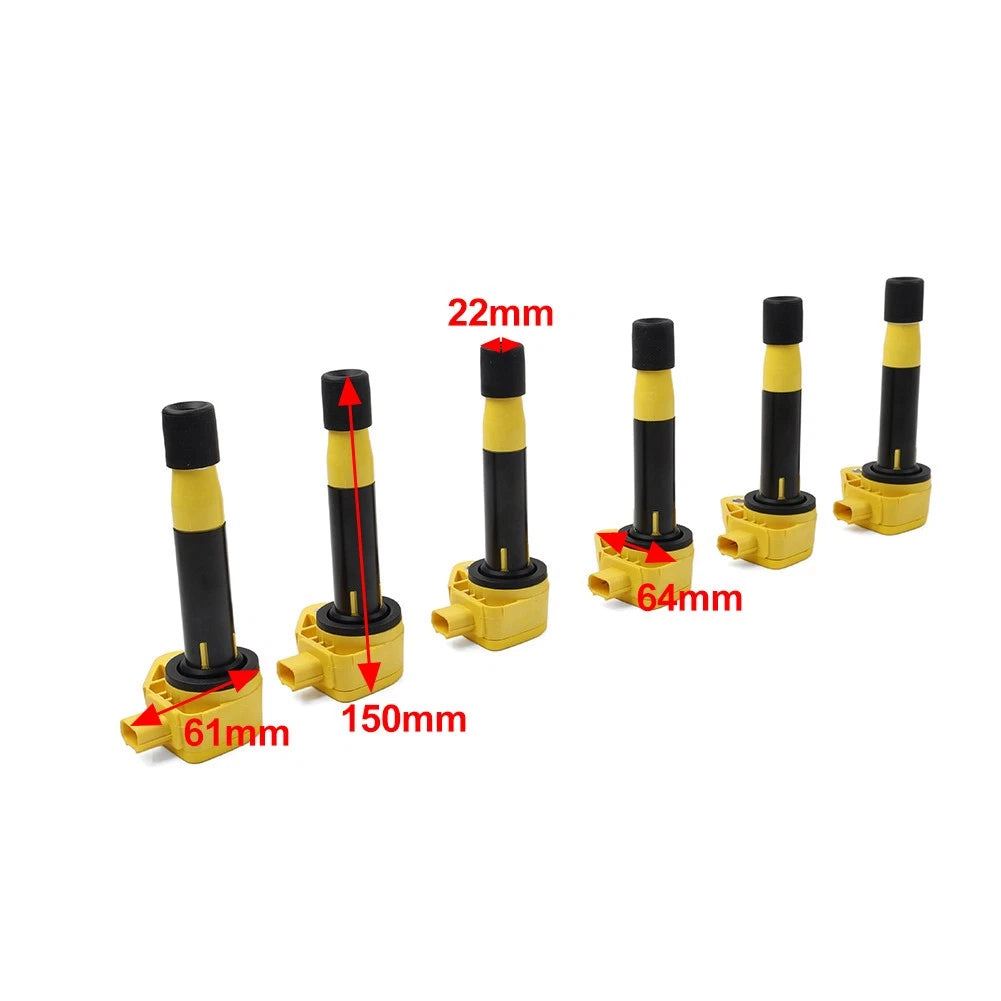 6 Pcs Ignition Coils for Honda Odyssey Accord Pilot Acura MDX RDX TL RL