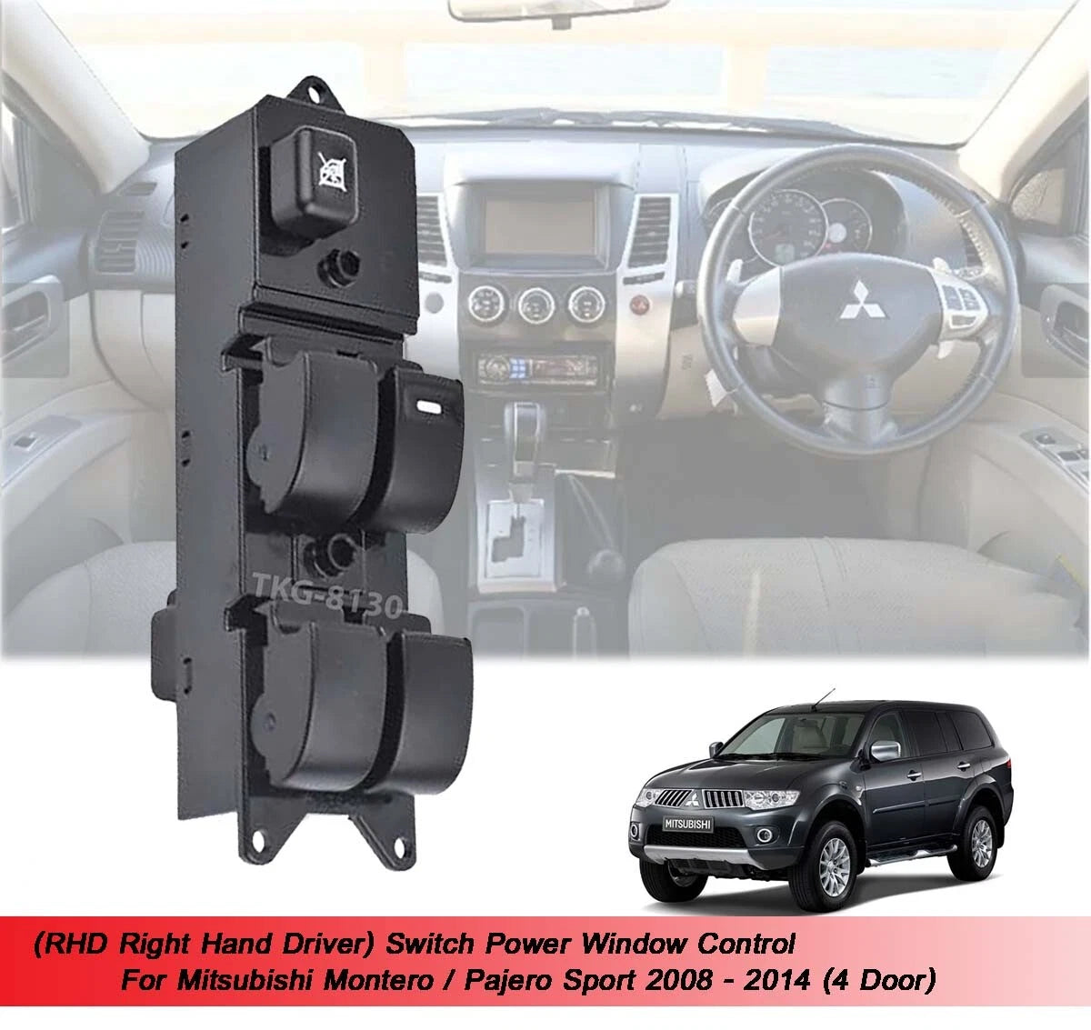 Power Window Control Switch for Mitsubishi Montero/Pajero Sport (2008-2014)