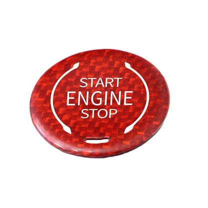 Engine Button Cover Trim for Cadillac XT4 XT6 CT5 (2018-2019) Red Carbon Fiber