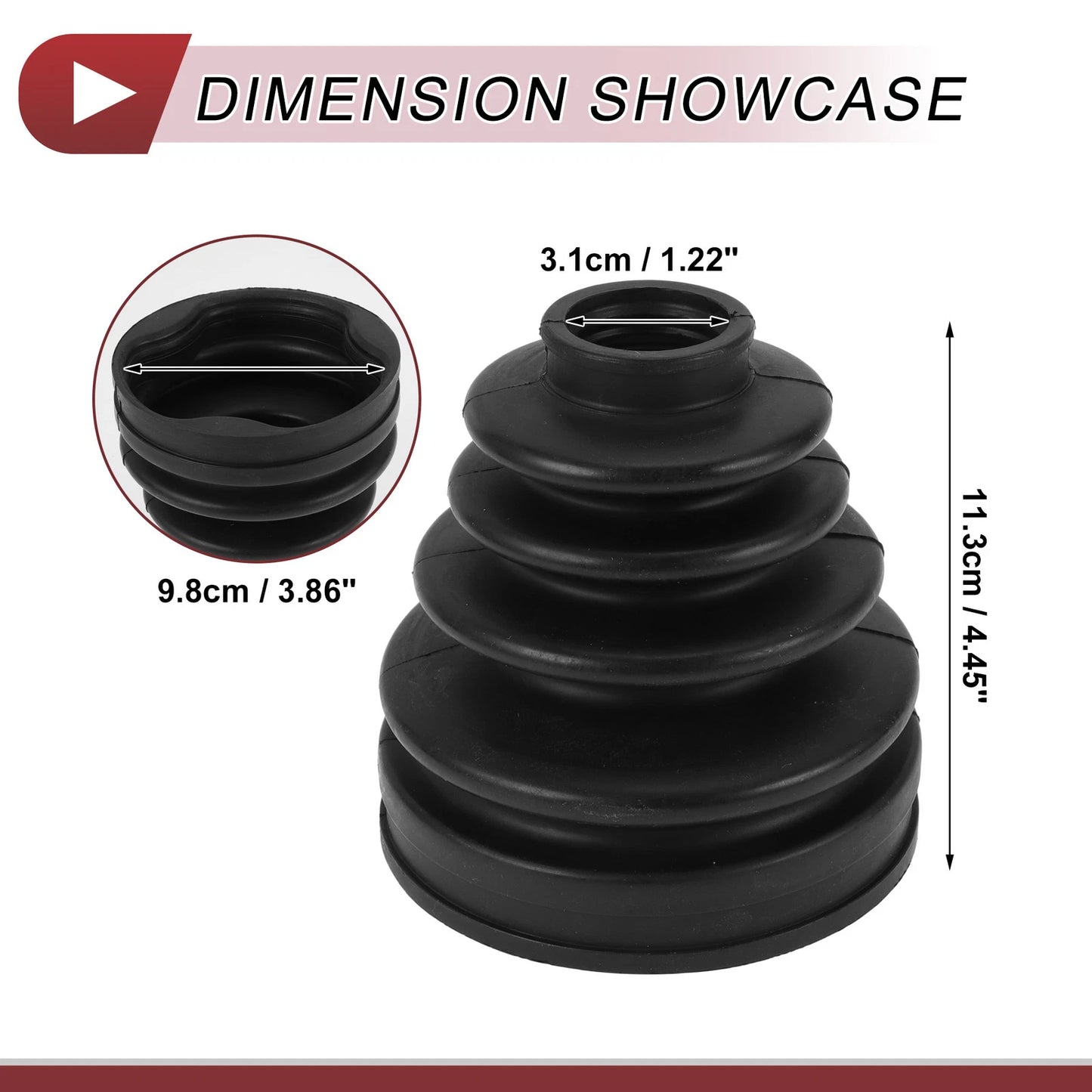 Inner CV Joint Boot Kit with Clamps for Toyota 4Runner (1996-2002)