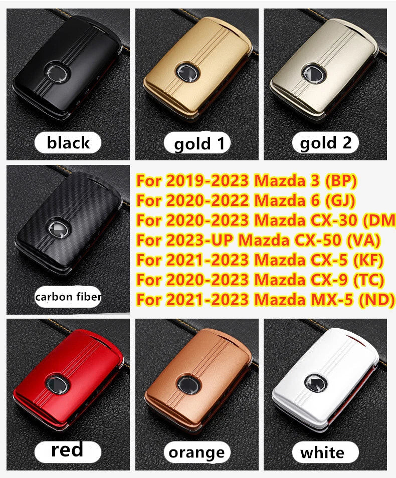Key Fob Cover Case Holder Shell Decor for Mazda 3 CX-30 CX-5 CX-50