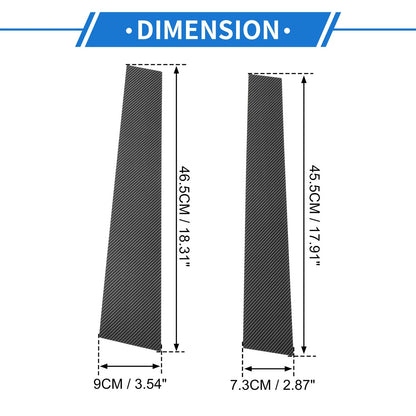 4 Pcs Door Pillar Window Trim for Mitsubishi L200 (2006-2015)