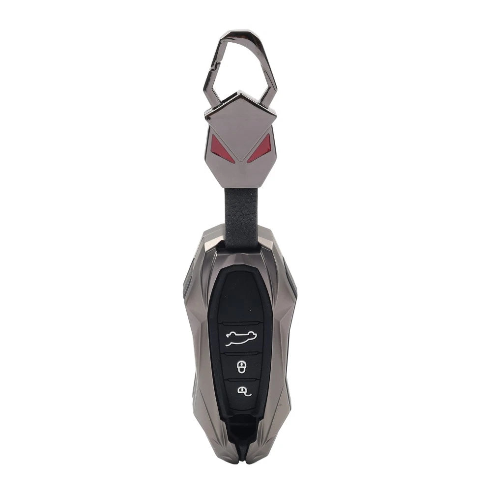Black Smart Key Fob Cover Case for Porsche Cayenne Coupe (2018-2025)