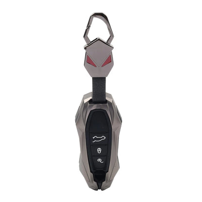 Black Smart Key Fob Cover Case for Porsche Cayenne Coupe (2018-2025)