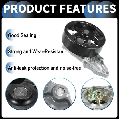 Water Pump for Acura ILX, Honda Civic (2013-2015) with Rubber Ring Kit