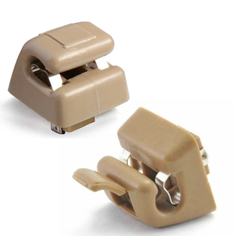 Beige Sun Visor Hook Clip Buckle for Mercedes Benz W201 W123 W124 W126