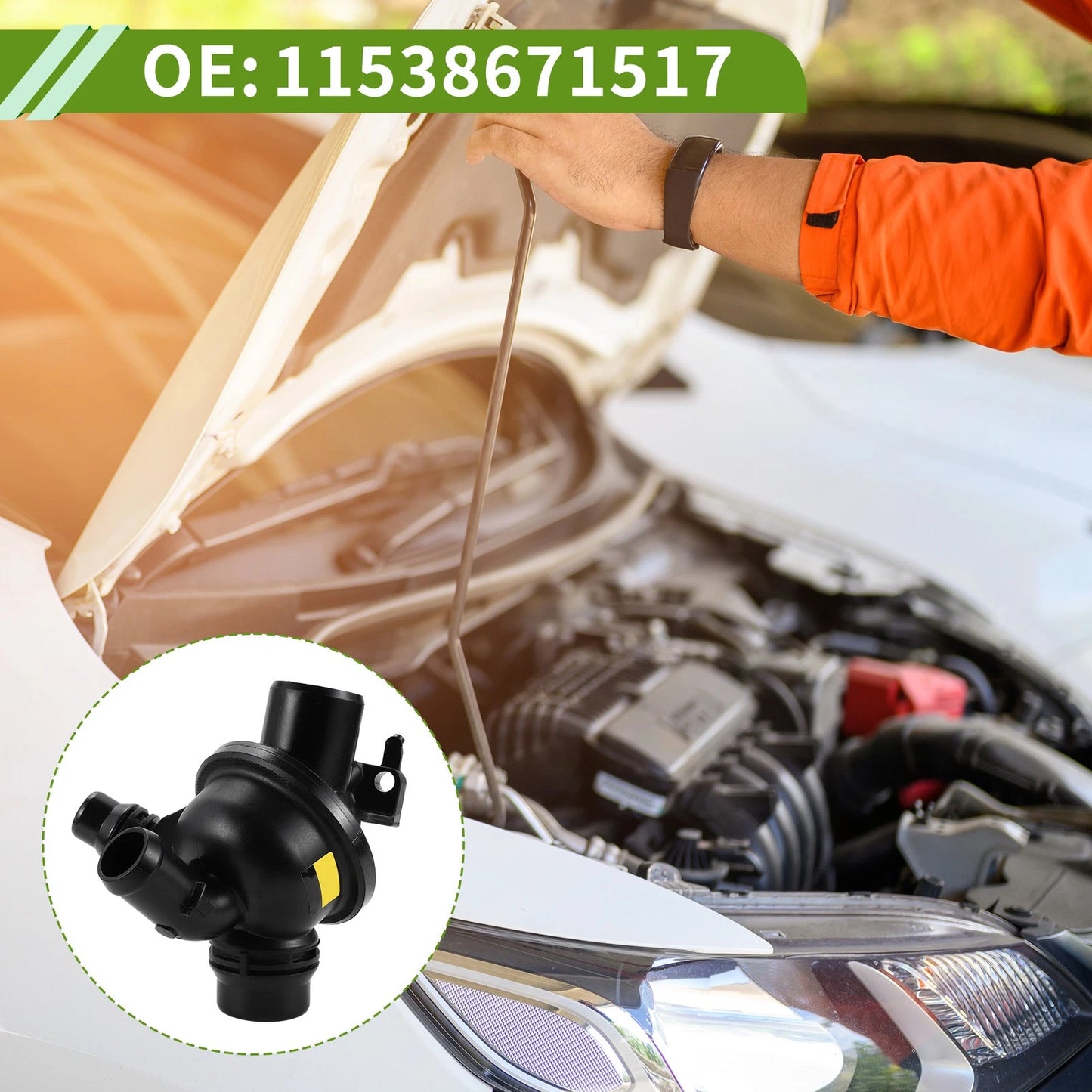 Engine Coolant Thermostat Housing for BMW 530i, 740i (2012-2013)