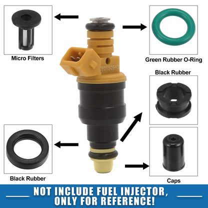 4 x Fuel Injector O Rings Seals with Filters for Acura Integra (1996-2001)