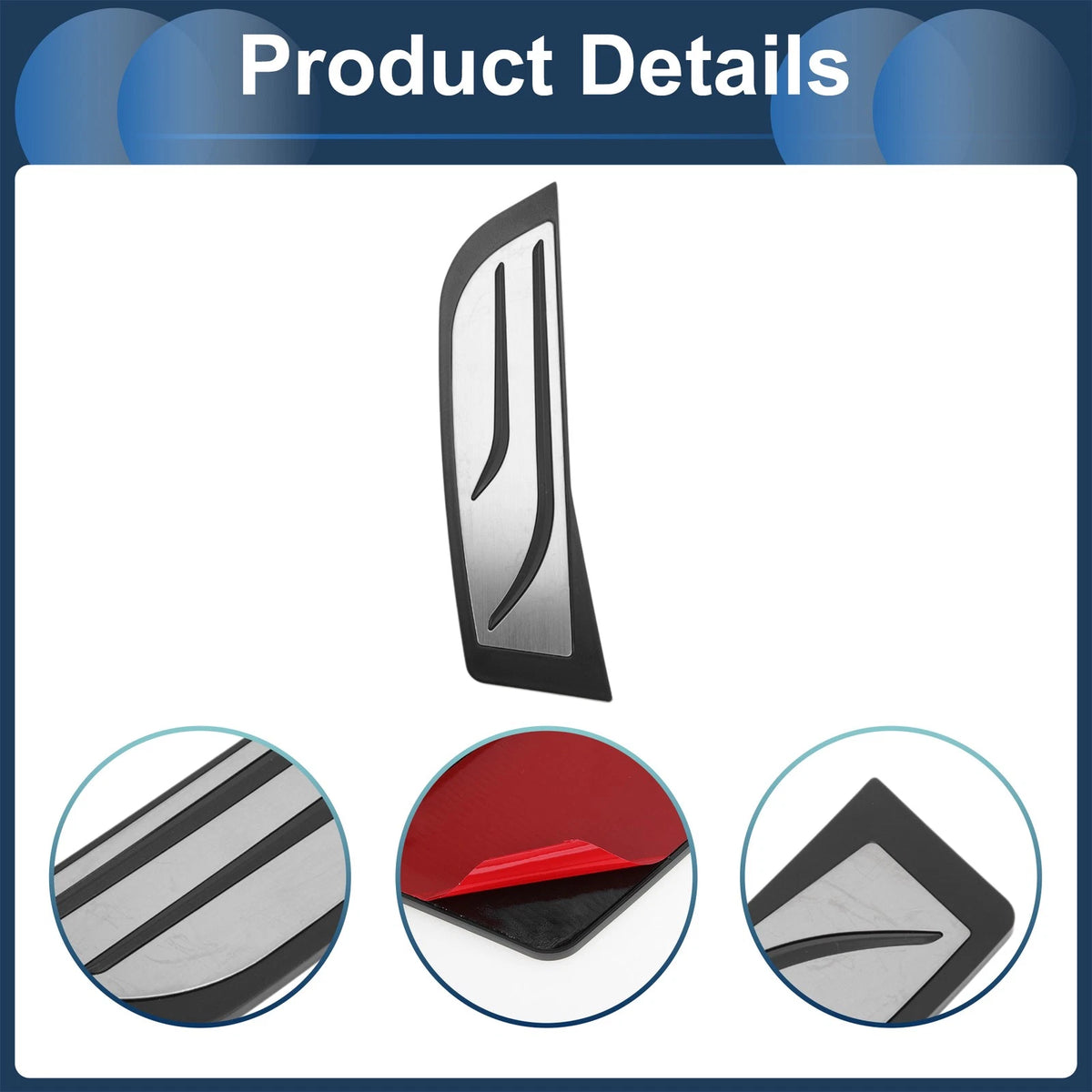 Footrest Pedal Cover for BMW 2 Series (2014-2019) Silver Tone