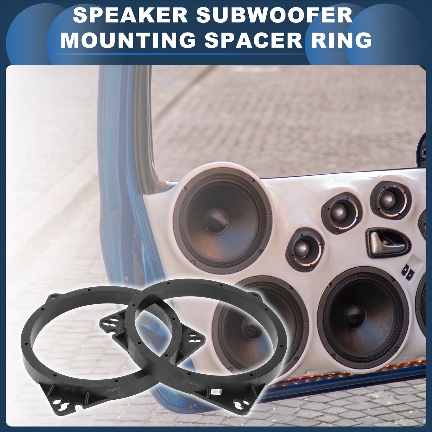6.5" Speaker Spacer Ring Adaptor for Toyota  - 2 Pcs
