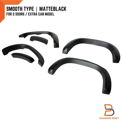 Matte Black Fender Flares for Toyota Hilux Ute (1997-2005)