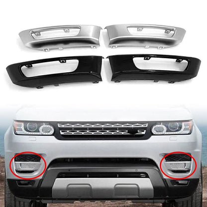 Front Bumper Fog Light Lamp Cover for Range Rover Sport (2014-2017) Black ABS