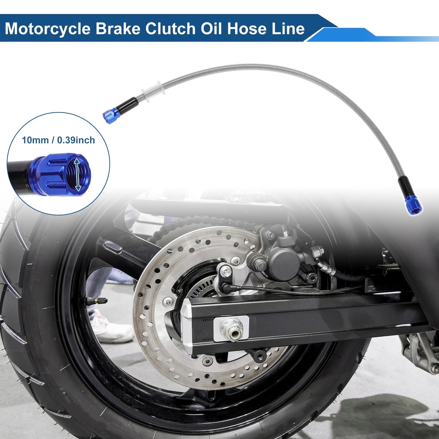 50cm Brake Clutch Oil Hose Line for Motorcycles
