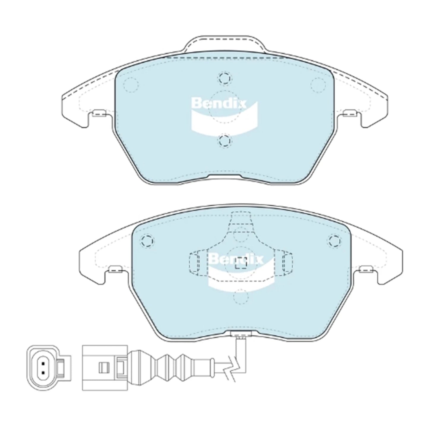Front Disc Brake Pads Set GCT for Audi A1 8X 1.4L (2010)