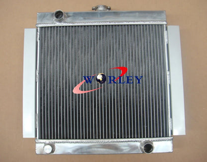 3 Row Aluminum Radiator + Fan for Ford Escort Mk1 Mk2 RS2000 (1968-1980)
