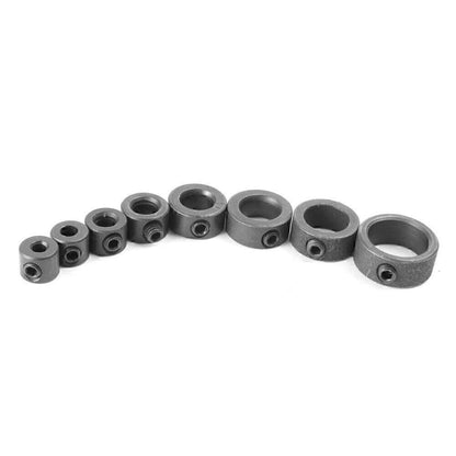 8pcs Countersink Drill Bit Set for Woodworking - Adjustable Depth Stop Collar