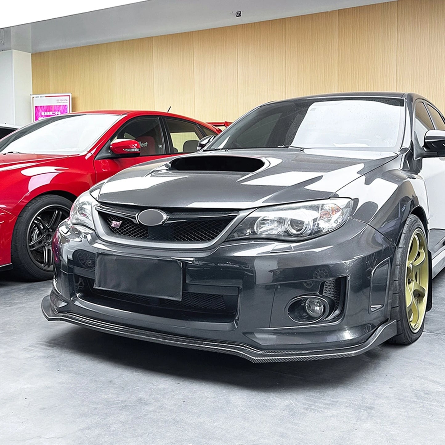 Front Spoiler Lip Splitter Body Kit for Subaru Impreza WRX STI (2011-2014)