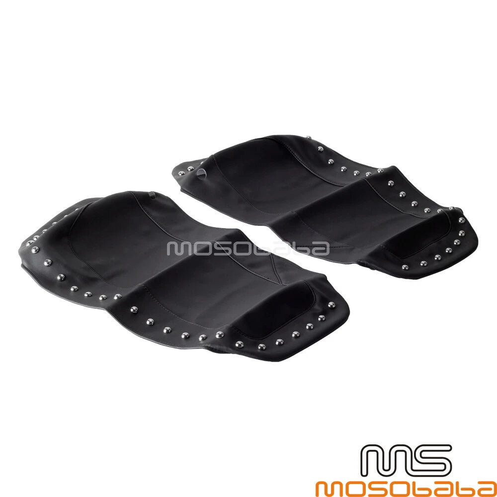 Black Hard Saddle Bag Lid Covers for Harley Touring FLHX Street Glide (2014-2020)