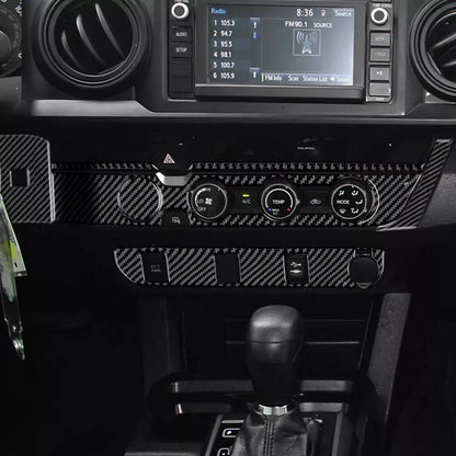Carbon Fiber AC Button Cover for Toyota Tacoma (2016-2023)