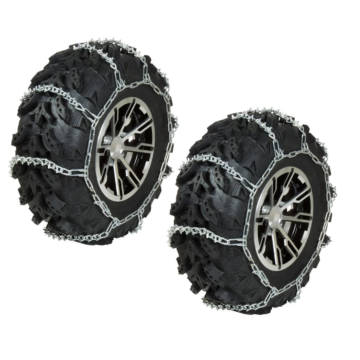 Pair 2 x Rear V-Bar Tire Chains for Honda Foreman 400 4x4 (1995–2003)