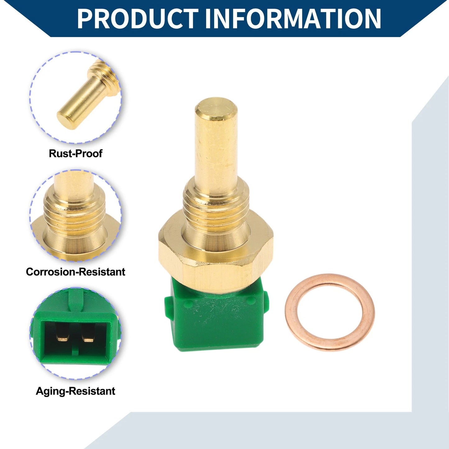 Engine Coolant Temperature Sensor for Ford E8GY10884B (No Year Specified)