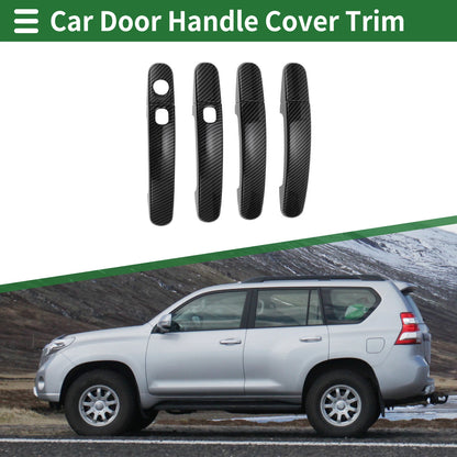 Smart Car Door Handle Cover Trim for Ford Focus 2012-2018 Carbon Fiber Black