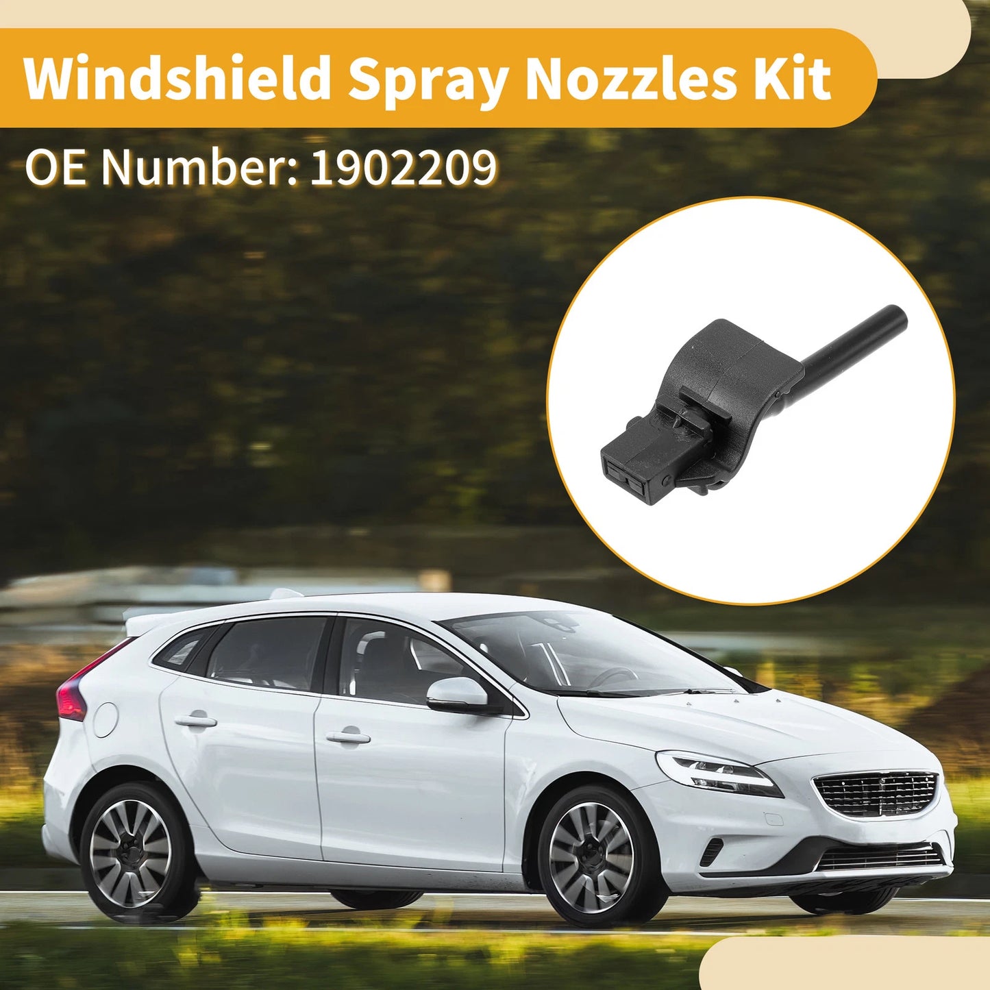 Windshield Washer Nozzle Kit for Ford Ranger Mk3 (2015)