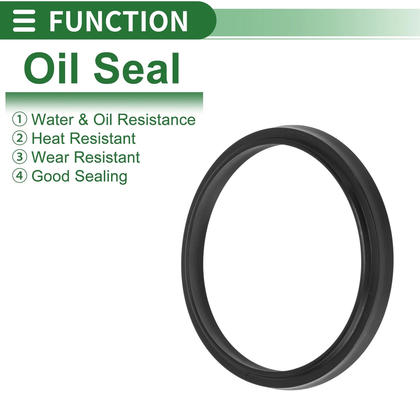 Oil Seal 71x81x6mm NBR Rubber Black 5 Pcs