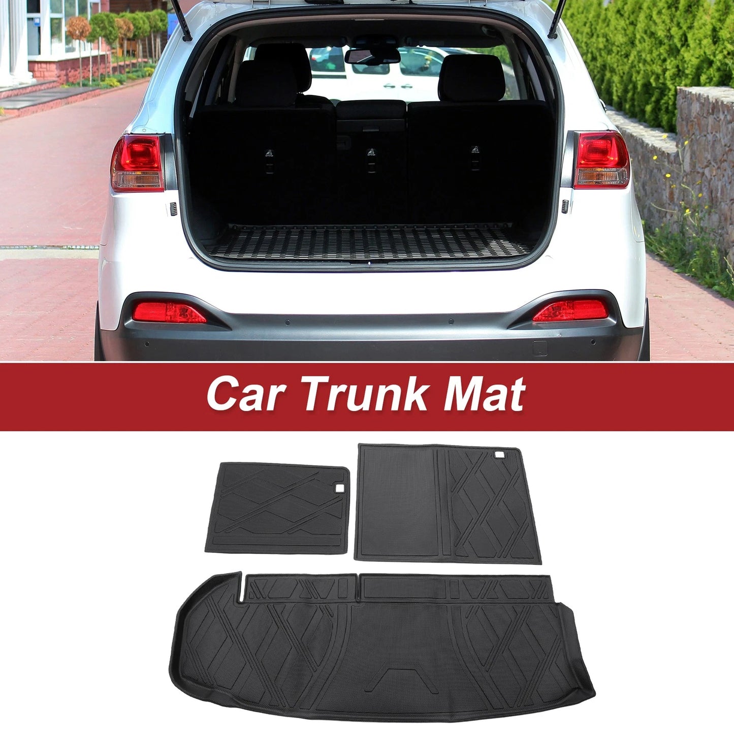 Cargo Liner Rear Trunk Mat for Toyota Highlander 2014-2019