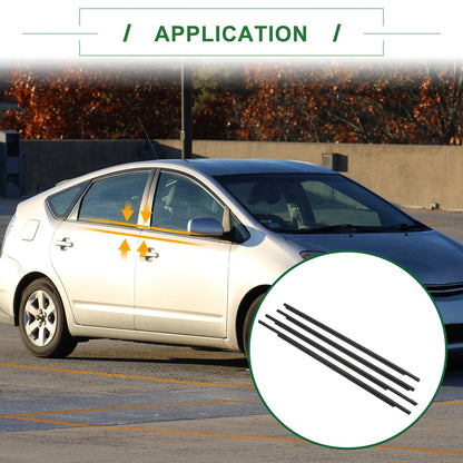 4 x Weatherstrip Window Seal for Toyota Prius (2004–2009)
