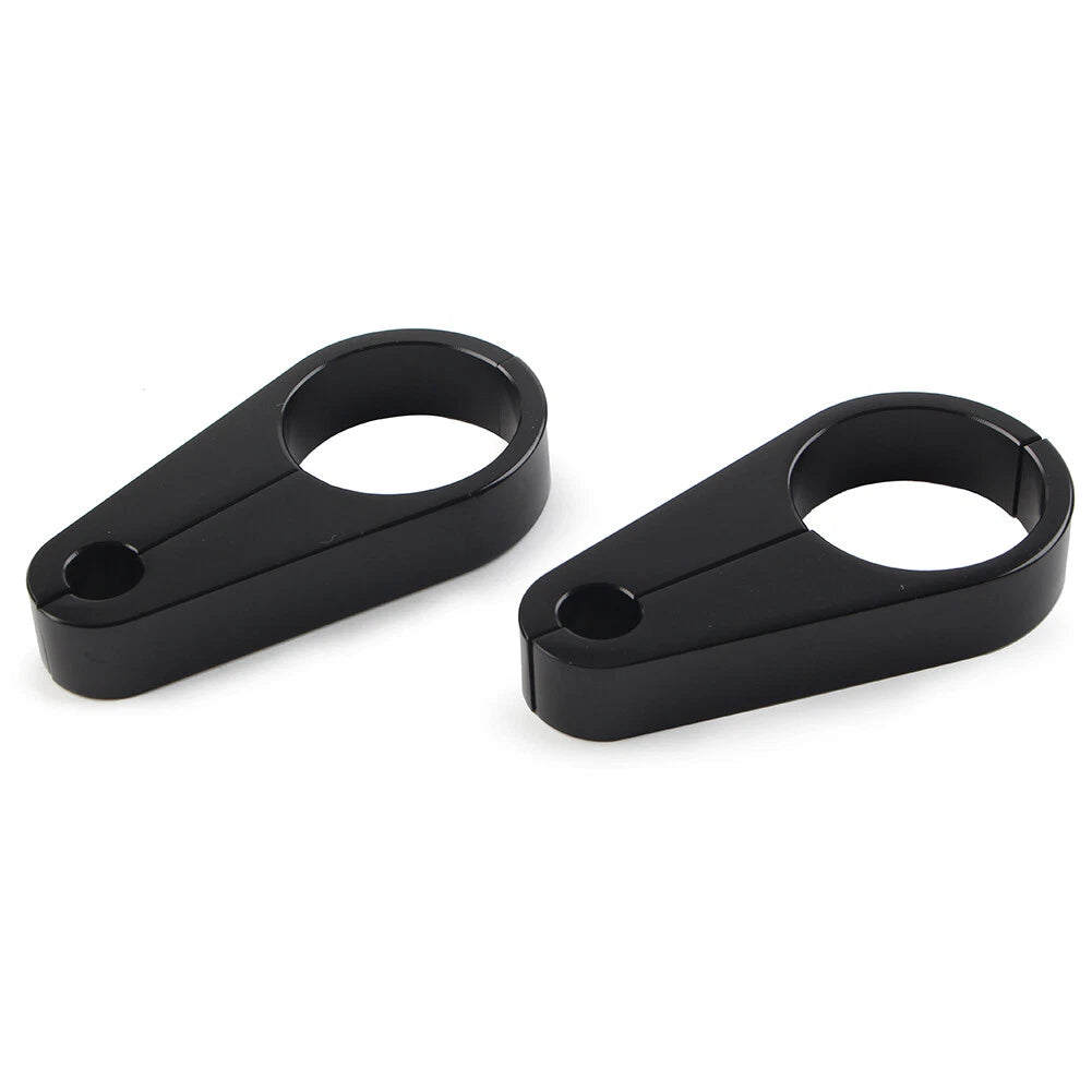 1.25" Handlebar Brake Clutch Cable Clamp for Harley Bike Black