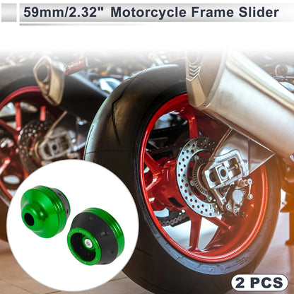 Slider Frame / 15mm / Aluminum Alloy Green for Motorcycle