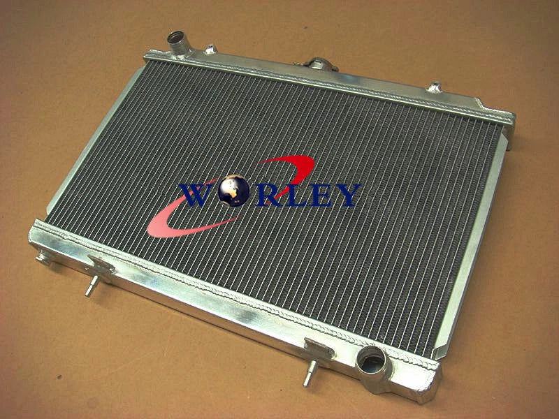Aluminum Radiator +  Black Hoses for Nissan Silvia S14 S15 (1995-2002)