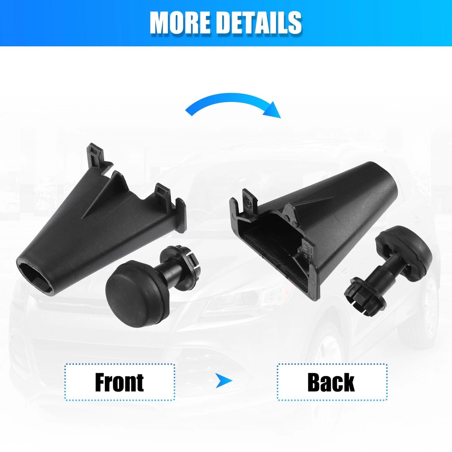 Rubber Hood Bumper Stops for Ford Escape, C-Max (2003-2019)