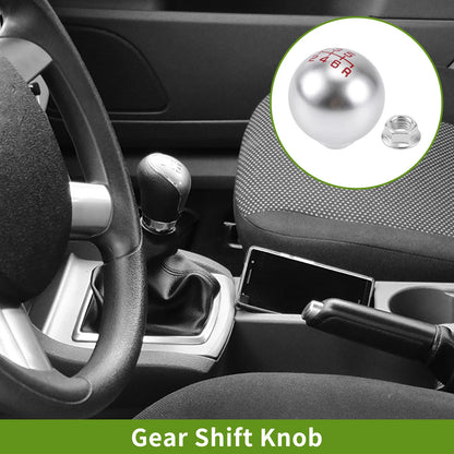 6 Speed Gear Shift Knob for Honda Accord (1990-1997) - Aluminum Silver Tone