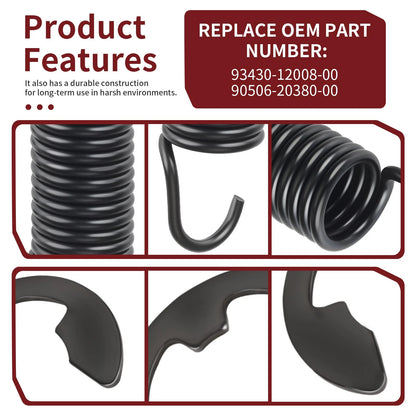 Rear Brake Pedal Spring w/ Circlip for Yamaha Raptor 660 YFM660R (2001-2005)