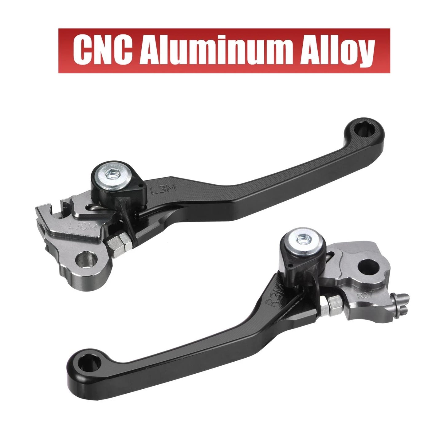 Pair Brake Clutch Levers Black for Honda CRF250R CRF450R (2007–2020)