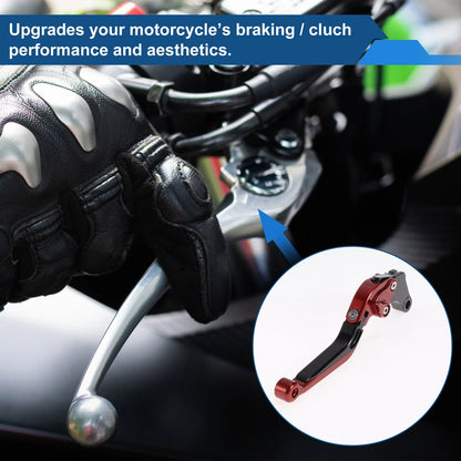 Adjustable Brake Clutch Levers for Suzuki GSXR150 (2017-2020) Red Black