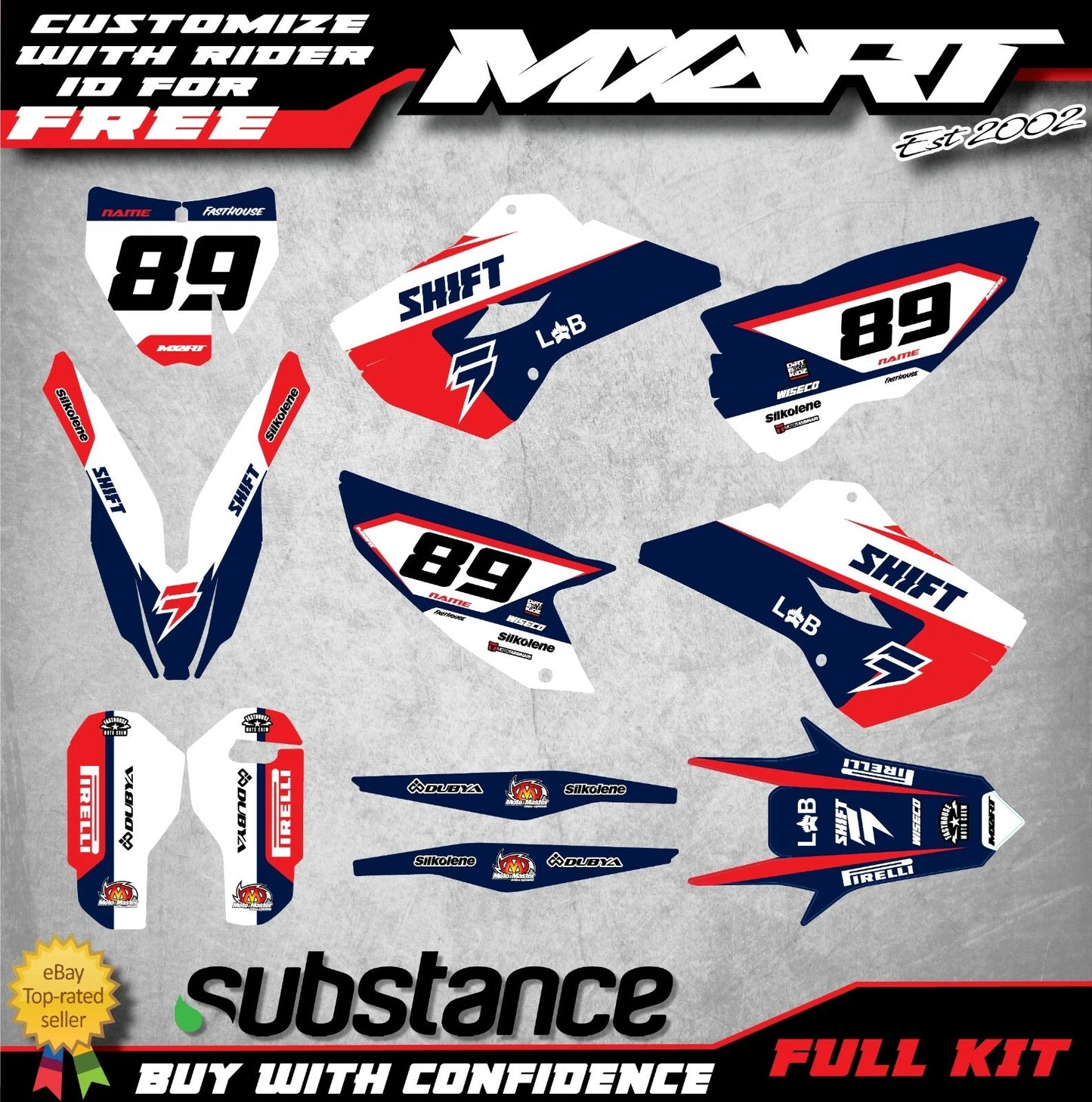 Custom Graphics Kit for Husqvarna TC FC 2014-2015 Models