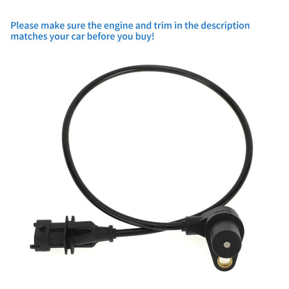 Crankshaft Position Sensor for BMW E46 1998-2005 Black Metal Plastic