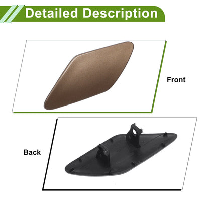 Left Washer Nozzle Cover Cap 95862830100 for Porsche Cayenne 2011-2014 Brown