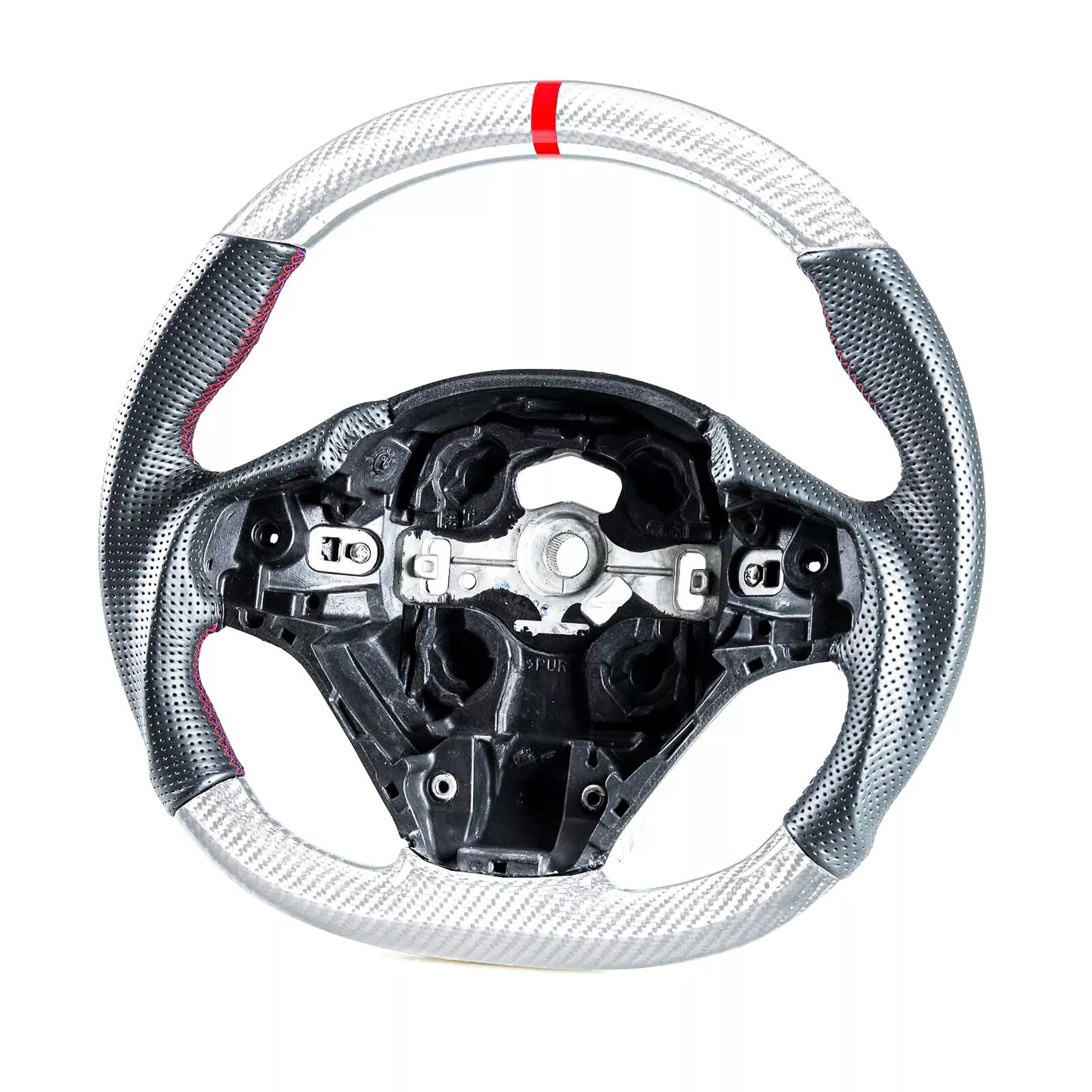 Silver Carbon Steering Wheel for BMW F20 F21 F22 F23 F30 F31 F34 F35 (2012-2020)