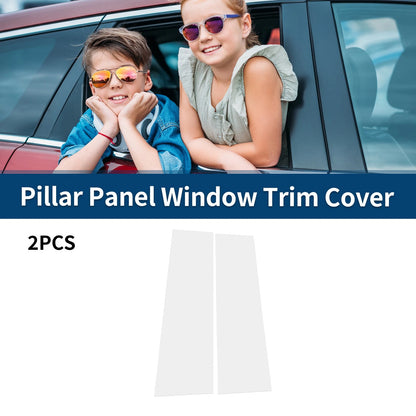 2 x Car Pillar Window Trims for Ford Bronco Offroad Chrome Silver (2021-2022)