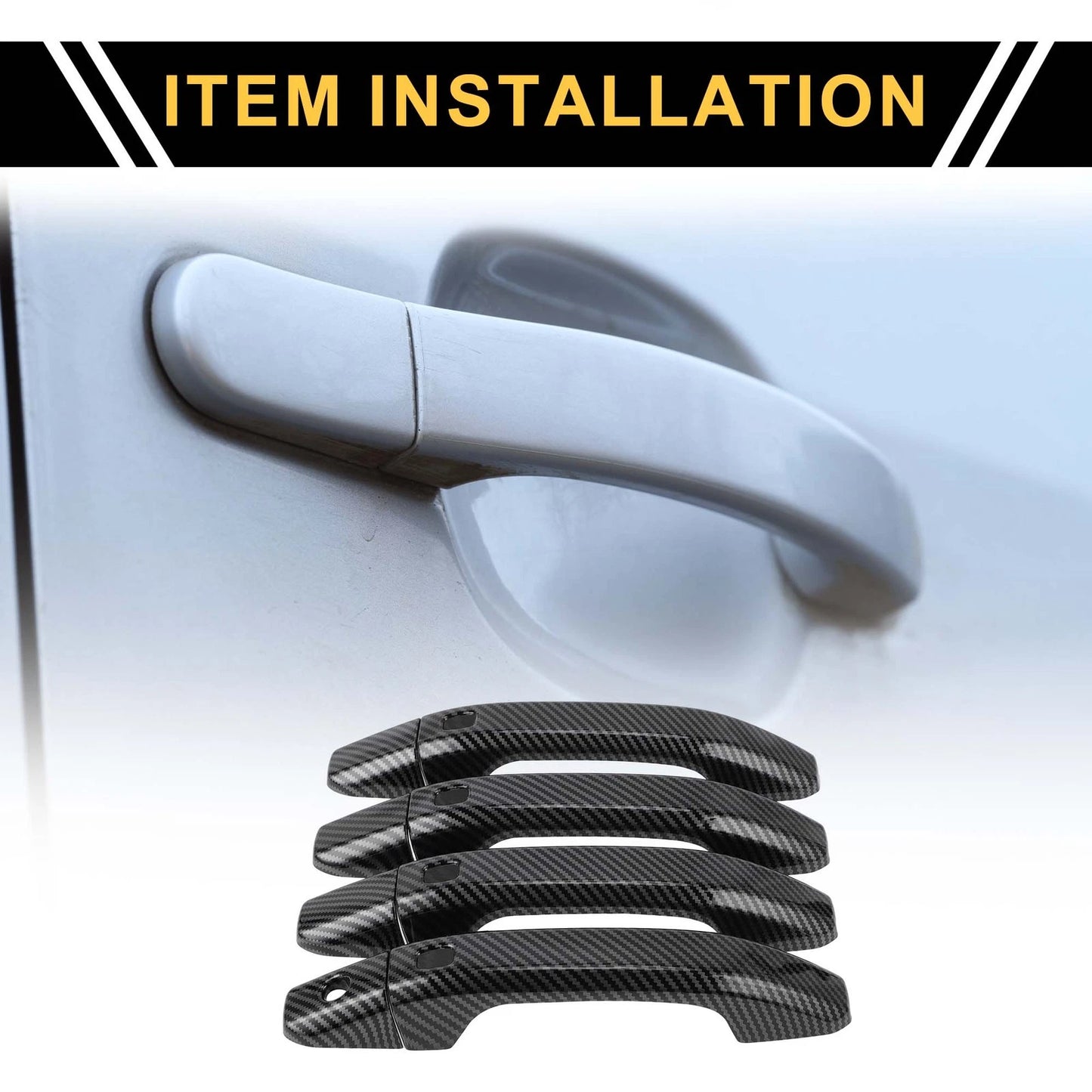 4pcs Exterior Door Handle Cover for Chevrolet Silverado 1500 (2014-2024)