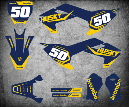 Graphics Kit HAMMER Decals for Husqvarna TC 50 (2017-2021)