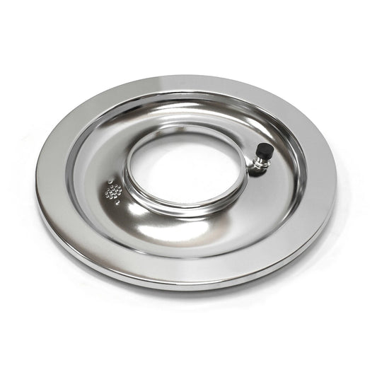 14" Chrome Flat Air Cleaner Base