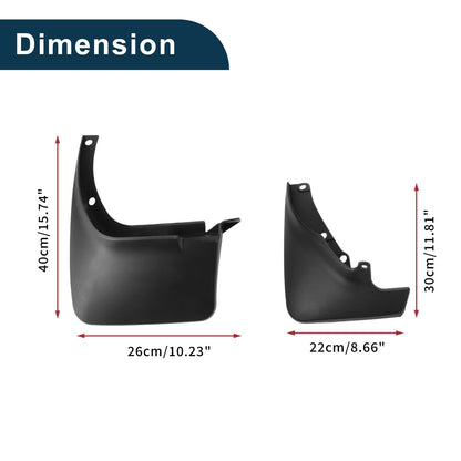 Mud Flaps Splash Guards 2 x Set for Toyota RAV4 XA10 (1995-2000)