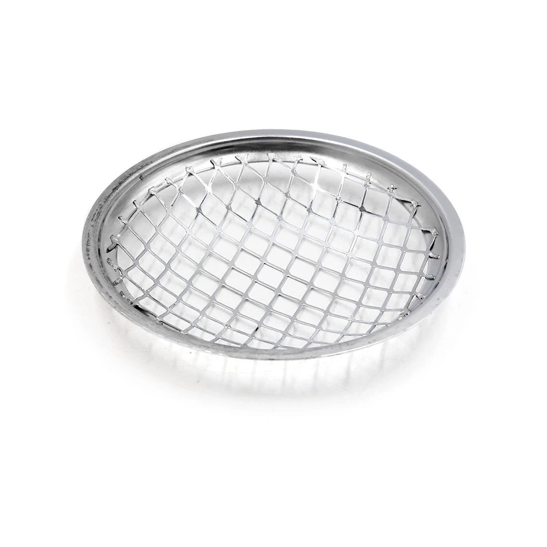 5.5 Dia Chrome Metal Headlight Mesh Grill Guard Cover for Motorcycle